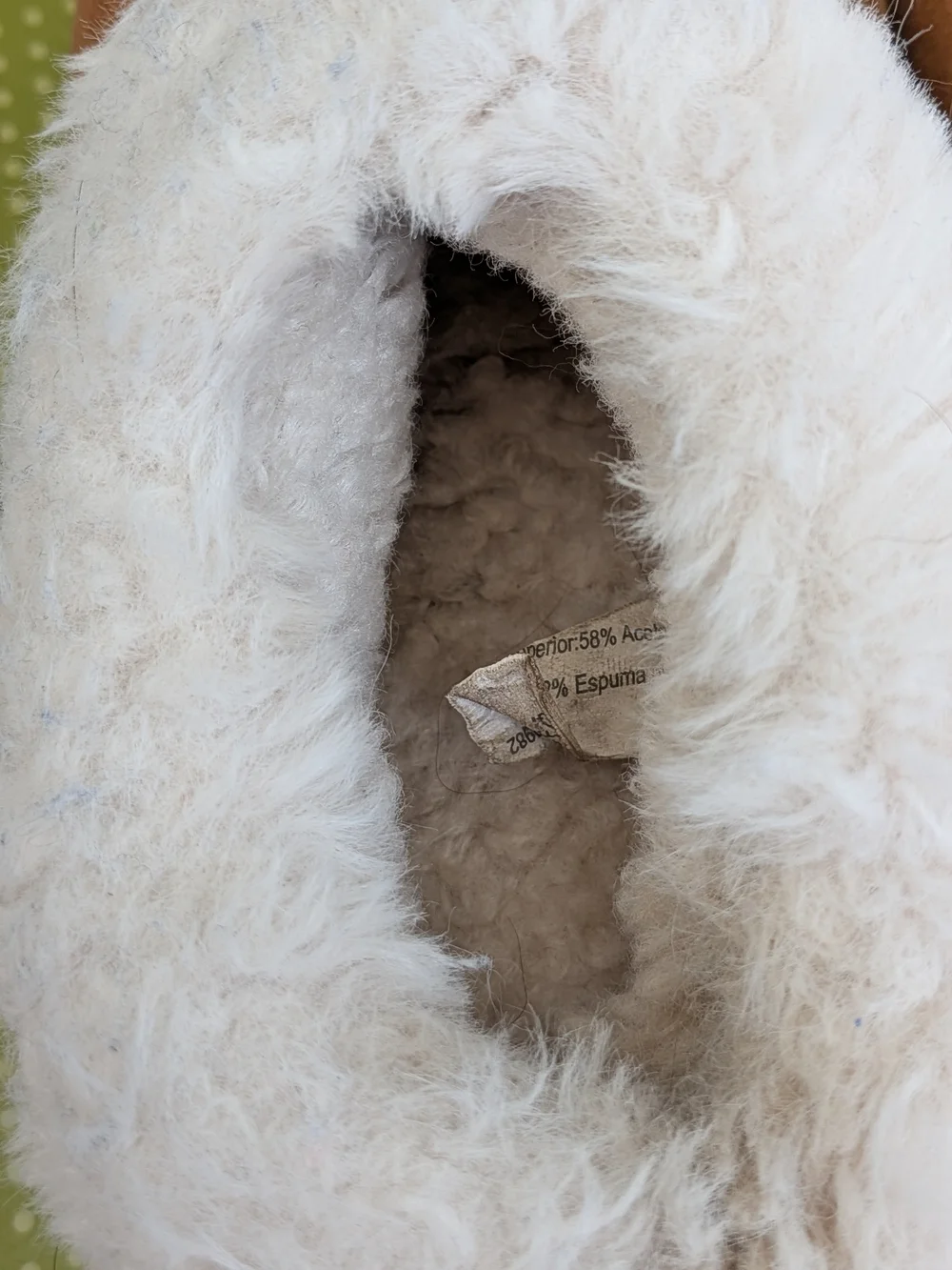 wonder nation Tan Kids Slippers with Cream Fur Cuff